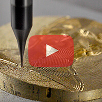 Micro Usinagem de Relevo em Bronze na CNC
